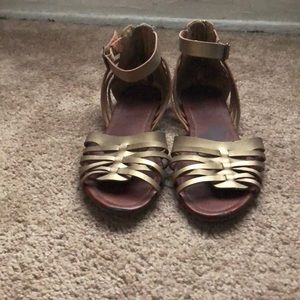 Gold sandals